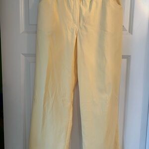 Harve Benard Yellow Wide-Leg Pants